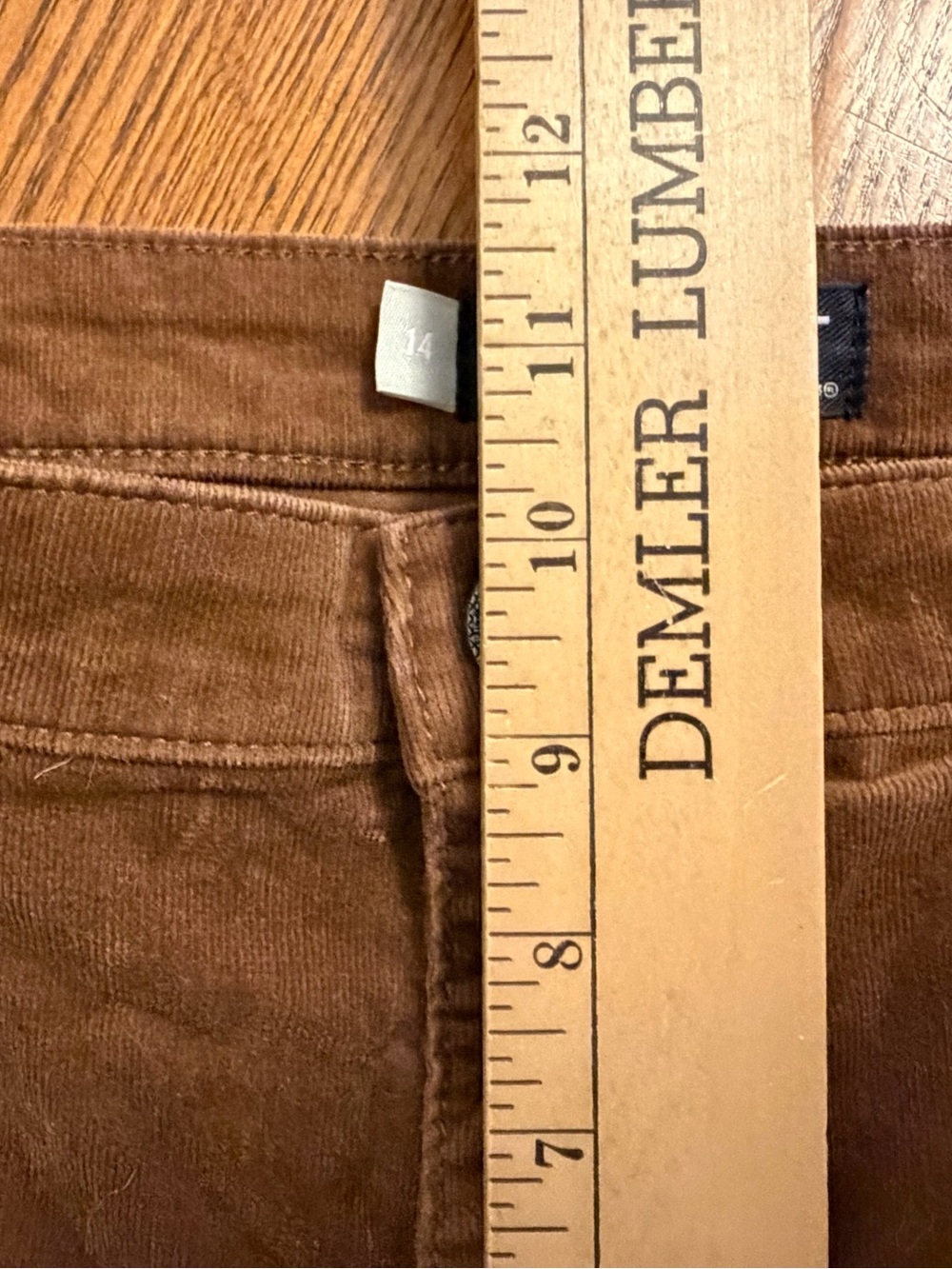 KUT from the Kloth Mia Toothpick Skinny Brown Corduroy Pants Stretch - Picture 6 of 9